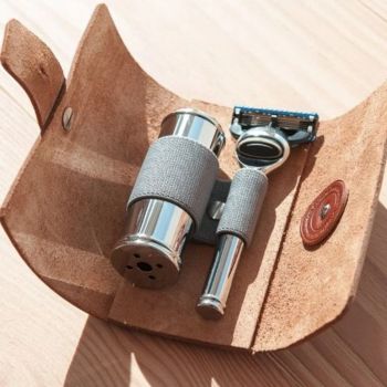 Mühle Leder Reiseetui Mit Bürste & Fusion