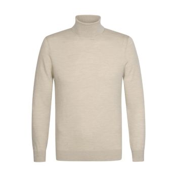 Profuomo Merino Woolen Rollneck Pullover - Beige