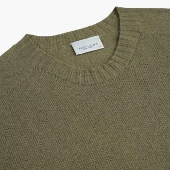 Profuomo Wool Cashmere Pullover - Green