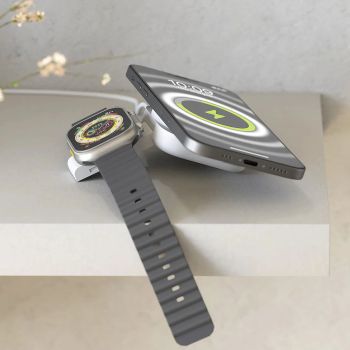 Zens Chargeur De Voyage Pour Montre - Blanc
