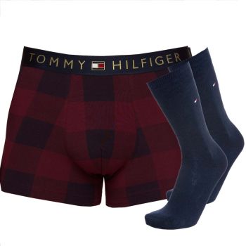 TRUNK PRINT & SOCK SET RED WB