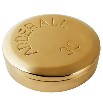 Jonathan Adler Adderall Brass Pill Box
