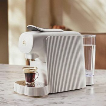 Alessi Plissé Kapsel-Kaffeemaschine - Weiß