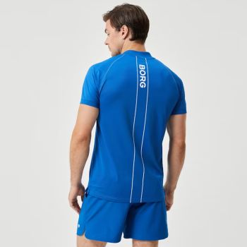 Björn Borg Ace Performance Polo mit Reißverschluss - Klassisch Blau