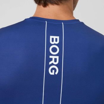 Björn Borg Ace Bedrucktes T-Shirt - verblasst Blau