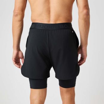 Björn Borg Borg 2-in-1 Shorts - Black