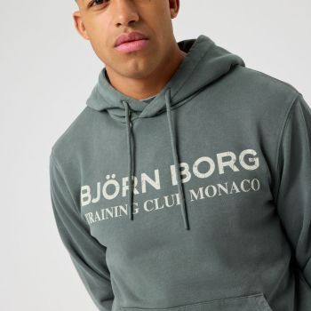 Björn Borg Borg Classic Bedruckter Kapuzenpullover - Agavegrün