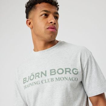 Björn Borg Borg Classic Bedrucktes T-Shirt - Hellgrau