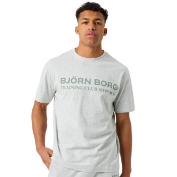 Björn Borg Borg Classic Print T-Shirt - Hellgrau