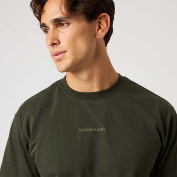 Björn Borg Borg Klasyczny T-shirt - Ciemnozielony