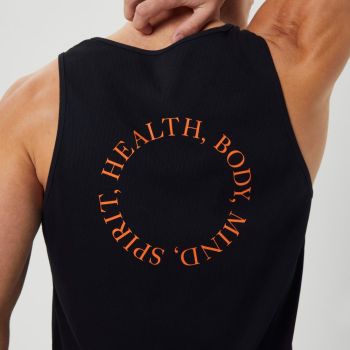 Björn Borg Borg Gym Geripptes Tank-Top - Schwarz