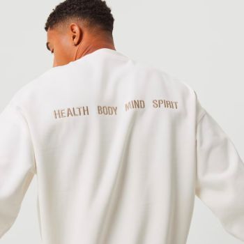 Björn Borg Borg Heavy Crew Sweatshirt - Cremefarbene