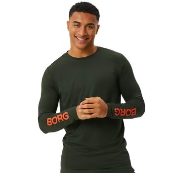 Björn Borg Borg Long Sleeve T-shirt - Dark Green