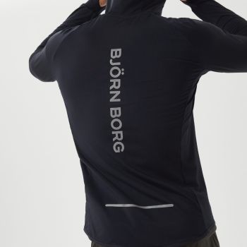 Björn Borg Borg Running Mid Layer Kapuzenpullover - Schwarz