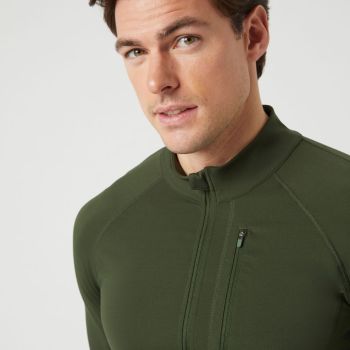 Björn Borg Borg Trainings-Midlayer-Jacke - Dunkelgrün