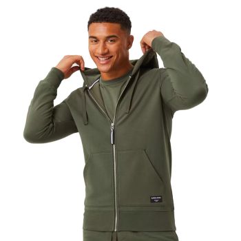 Björn Borg Centre Zip Hoodie - Olive Green