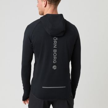Björn Borg Borg Running Mid Layer Kapuzenpullover - Schwarz