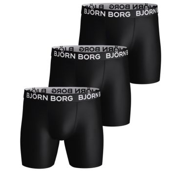 Björn Borg Sports Microfiber Boxers 3-Pack - Black
