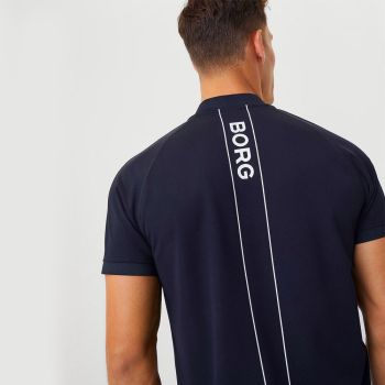 Björn Borg Ace Performance Polo mit Reißverschluss - Marineblau