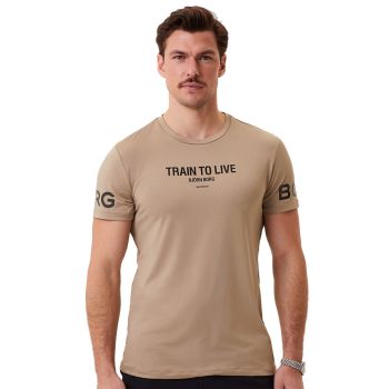 Björn Borg Borg Grafik-T-Shirt - Beige