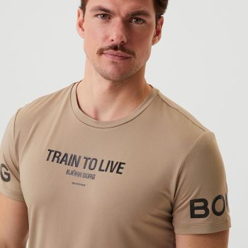 Björn Borg Borg Grafik-T-Shirt - Beige