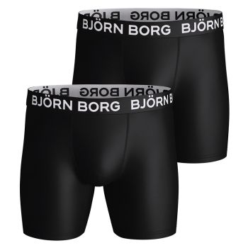 Björn Borg Performance Boxershort 2er-Pack - Schwarz