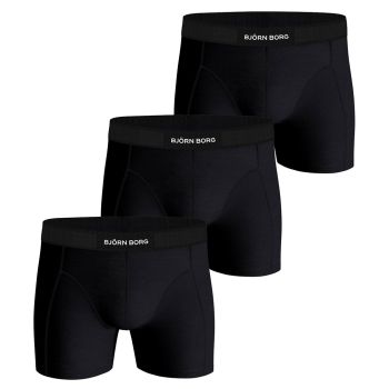 Björn Borg Premium Baumwoll-Stretch-Boxershort 3er-Pack - Schwarz