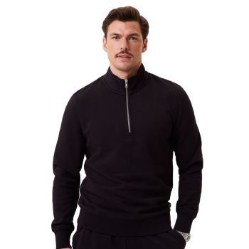 Björn Borg Centre Fleecepullover mit halbem Reißverschluss - Schwarz