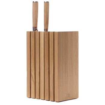 Block Knife Holder - Oak
