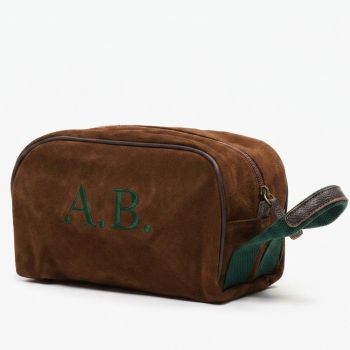 Boston Deluxe Kulturtasche - Tabak