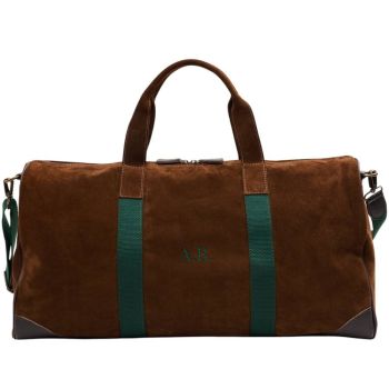 Custom Boston Deluxe Travel Duffel Bag - Tobacco