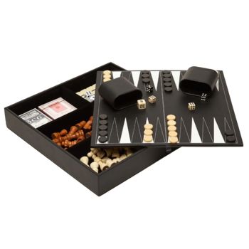 Brouk & Co Fallon 4-in-1 Games Set - Black