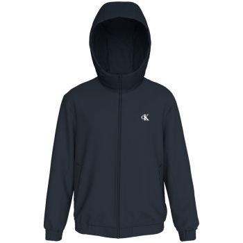 Calvin Klein Nylon Hooded Jacket - Dark Blue