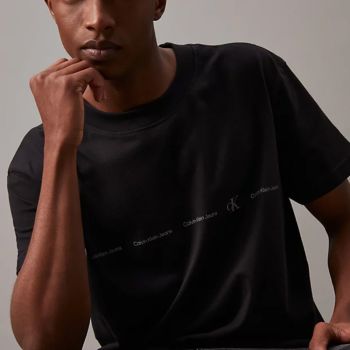 Calvin Klein Logo T-Shirt - Schwarz