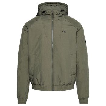 Calvin Klein Gepolsterte Jacke mit Kapuze - Olivgrün