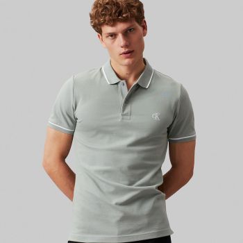 Calvin Klein Schlankes Polo - Schiefergrau