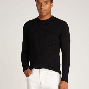Calvin Klein Ribbed Pullover - Black