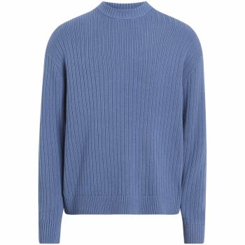 Calvin Klein Ribbed Relaxed Pullover - Blue