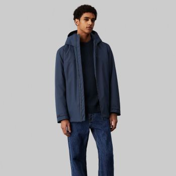 Calvin Klein Short Parka Jacket - Dark Blue