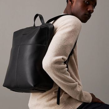 Calvin Klein Quadratischer Rucksack - Schwarz