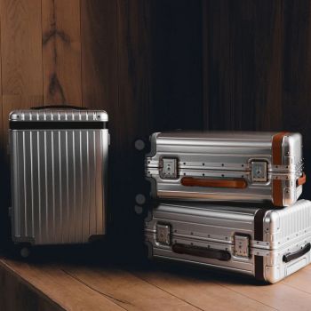 Carl Friedrik The Carry-On Aluminium - Argent/Marron Chocolat