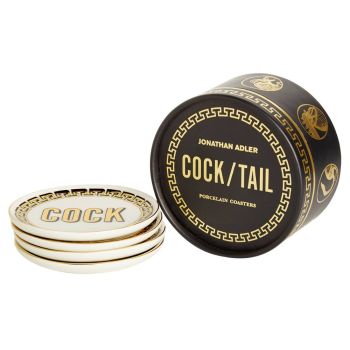Jonathan Adler Cock/Tail Coasters