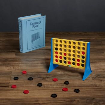 Connect 4 Vintage Bücherregal Edition