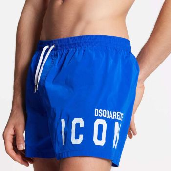 Dsquared2 Icon Badeshorts - Blau & Weiß