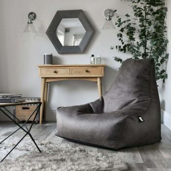 Extreme Lounging B-Bag Indoor-Sitzsack in Lederoptik - Dunkelbraun