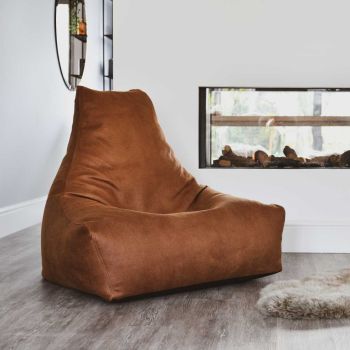 Extreme Lounging B-Bag Indoor-Sitzsack in Lederoptik - Braun