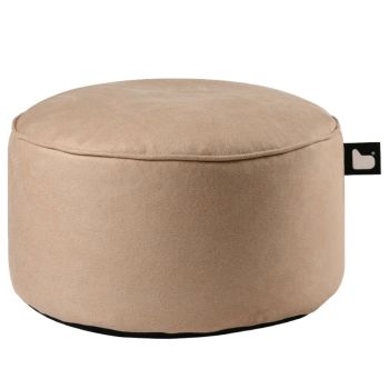 Extreme Lounging Indoor B-Poufe Leather Look - Beige
