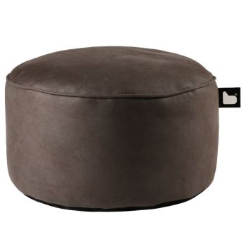 Extreme Lounging Indoor B-Poufe Leather Look - Dark Brown