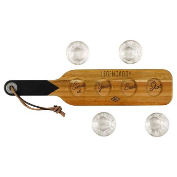 Father's Day Serving Paddle & Shot Glasses