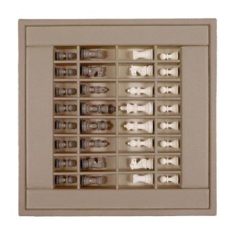 Hector Saxe Schachset Aus Leder - Taupe